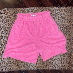 Free people beach terry cloth shorts